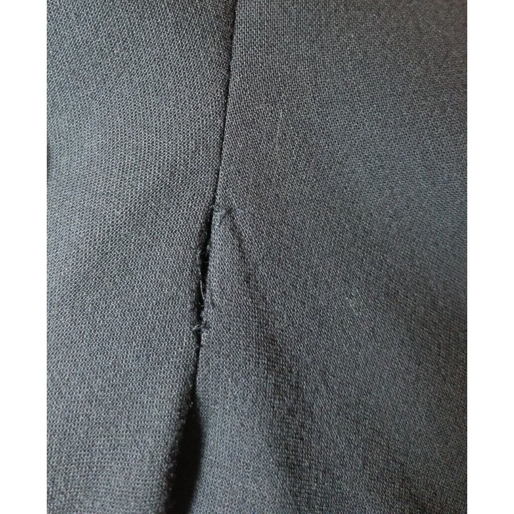 Eileen Fisher Plum Italian Fabric Front Zip Flat Front Wide Leg Pants Large - Picture 9 of 9